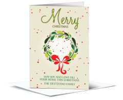 Christmas Fun Holiday Dotted Wreath Cards 5.50